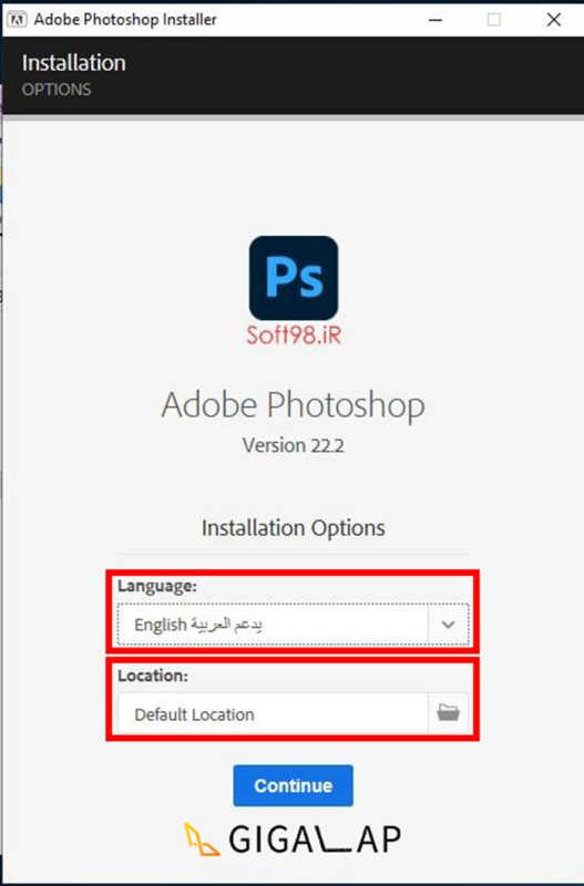 نصب فتوشاپ در ۳ مرحله